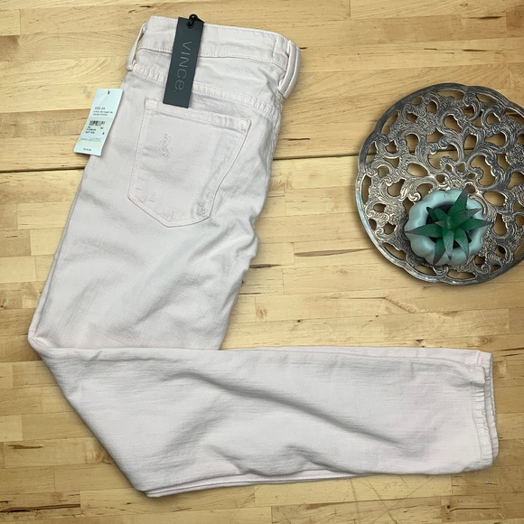 Vince Dylan Ankle Skinny Rose Pink Jeans - Picture 2 of 5